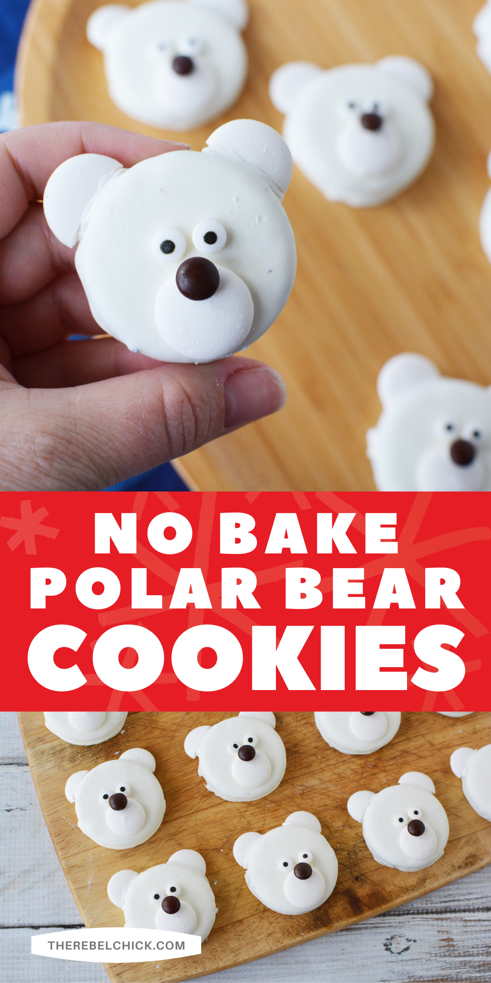 No Bake Christmas Bear Cookies Recipe