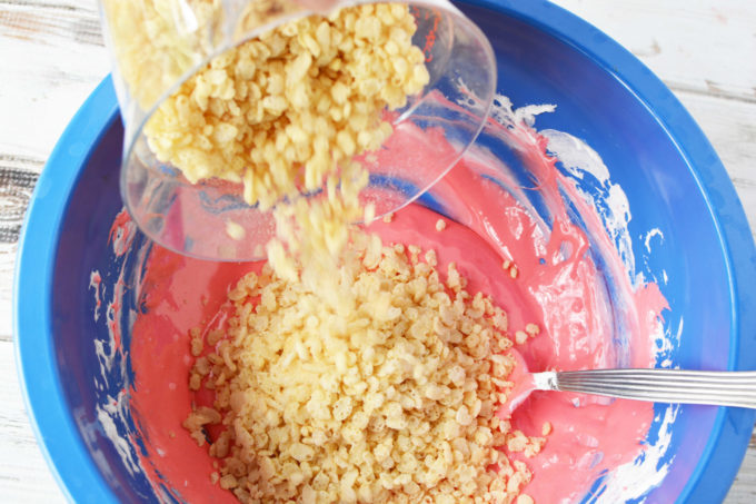 Flag Rice Krispie Treats Recipe