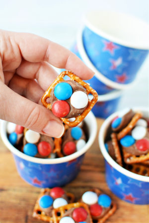 Red White and Blue Rolo Candy Treats for 4th of July