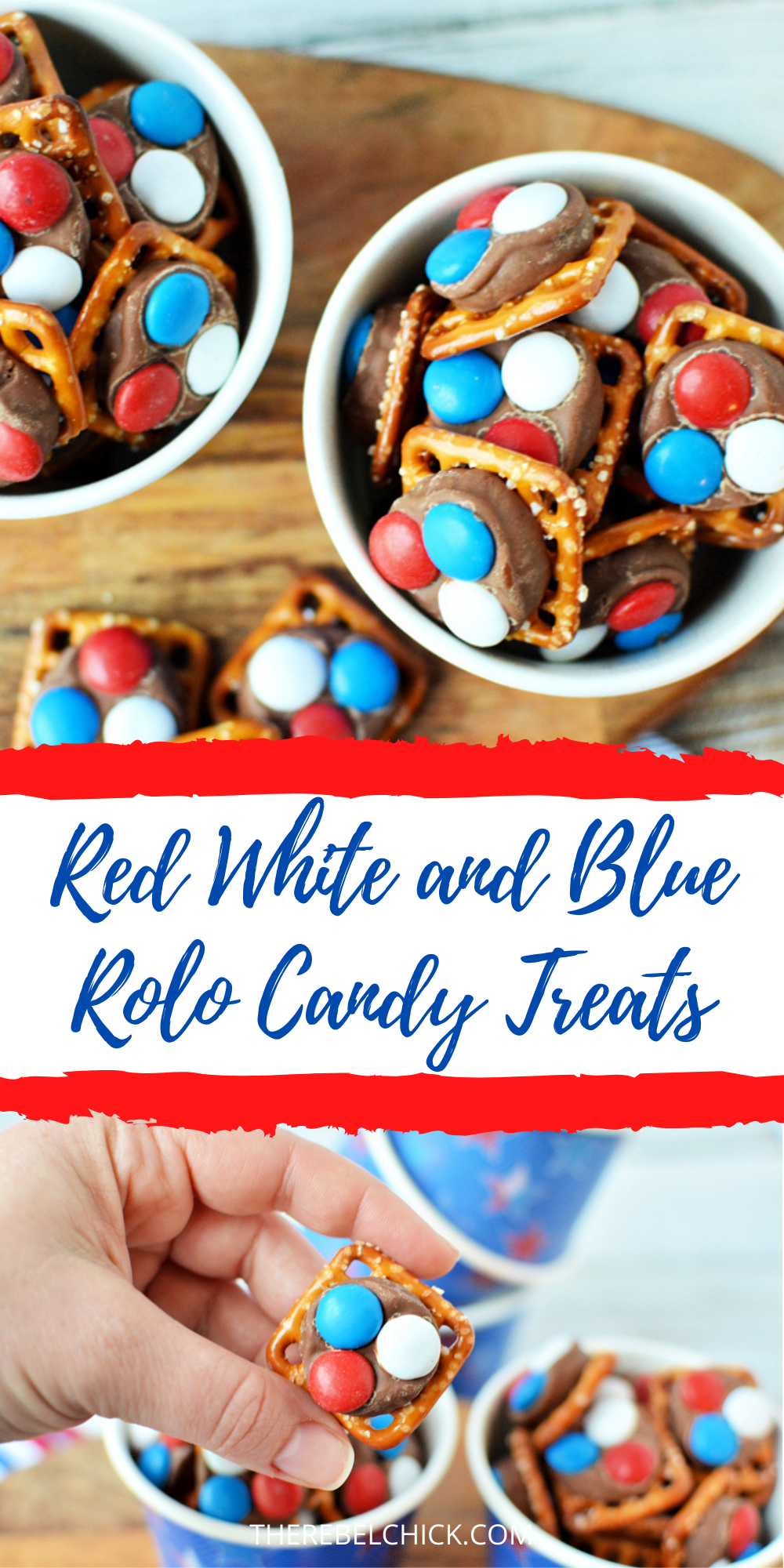 Red White and Blue Rolo Candy Treats