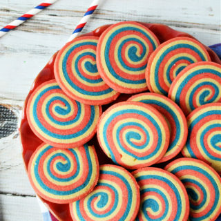 Red White and Blue Cookies for 4th of July