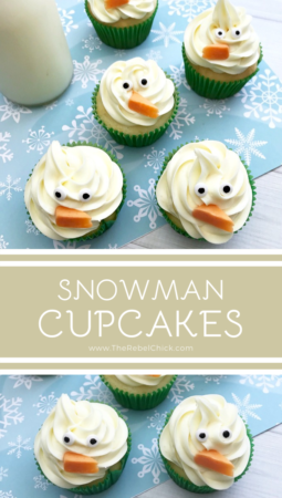 Easy Snowman Cupcakes Recipe for Kids