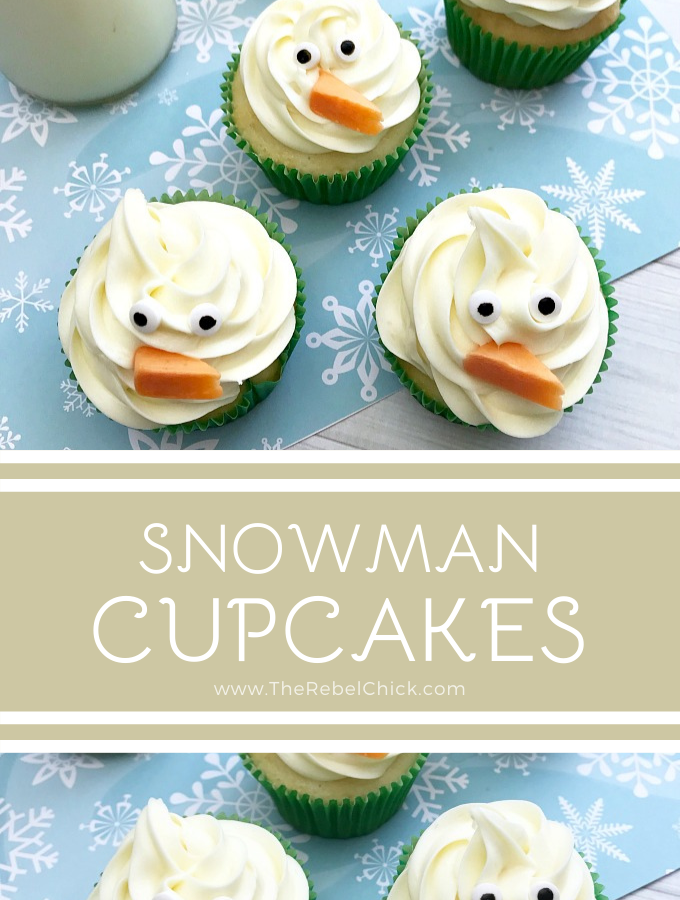 Easy Snowman Cupcakes Recipe for Kids