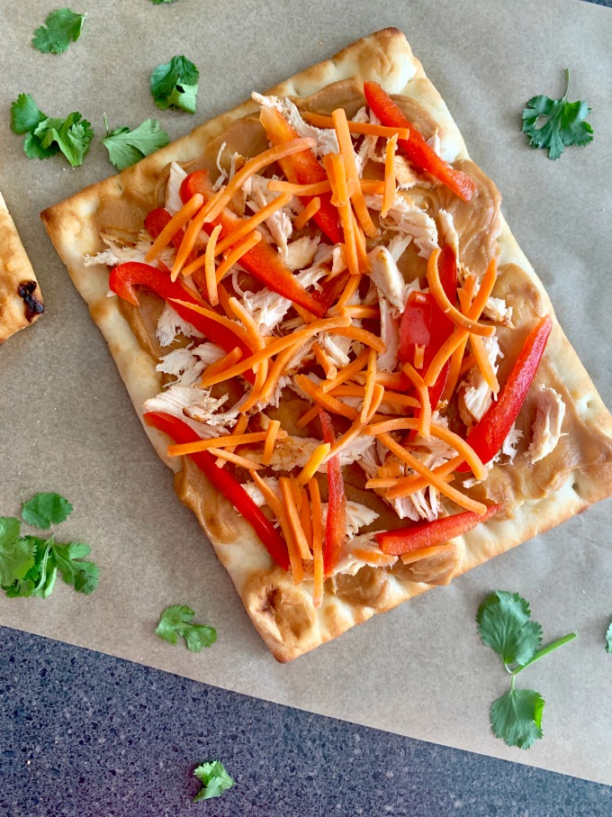 Thai Chicken Flatbread Pizza Recipe