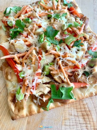 Thai Chicken Flatbread Pizza Recipe