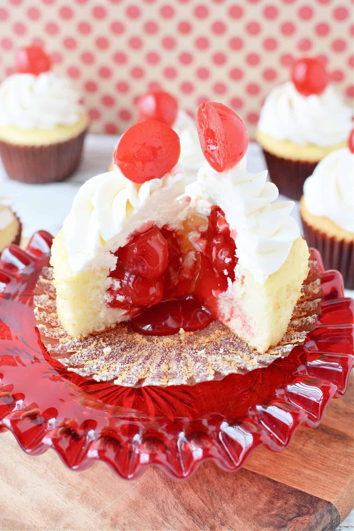 Cherry Filled Cupcakes