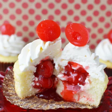 Cherry Filled Cupcakes