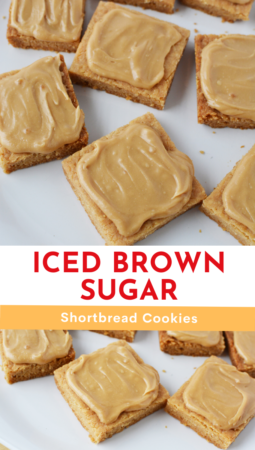 Iced Brown Sugar Shortbread Cookies Recipe