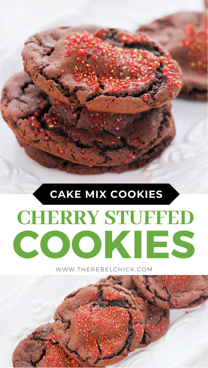Cherry-Stuffed Cake Mix Cookies Recipe