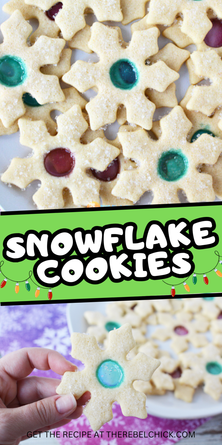 Christmas Snowflake Stained Glass Cookies Recipe