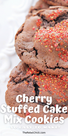 Cherry Stuffed Cake Mix Cookies Recipe