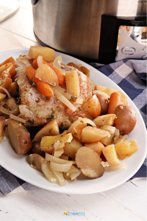 Slow Cooker Apple Pork Roast with Potato Recipe