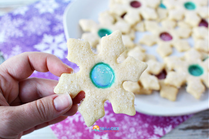 Christmas Snowflake Stained Glass Cookies Recipe