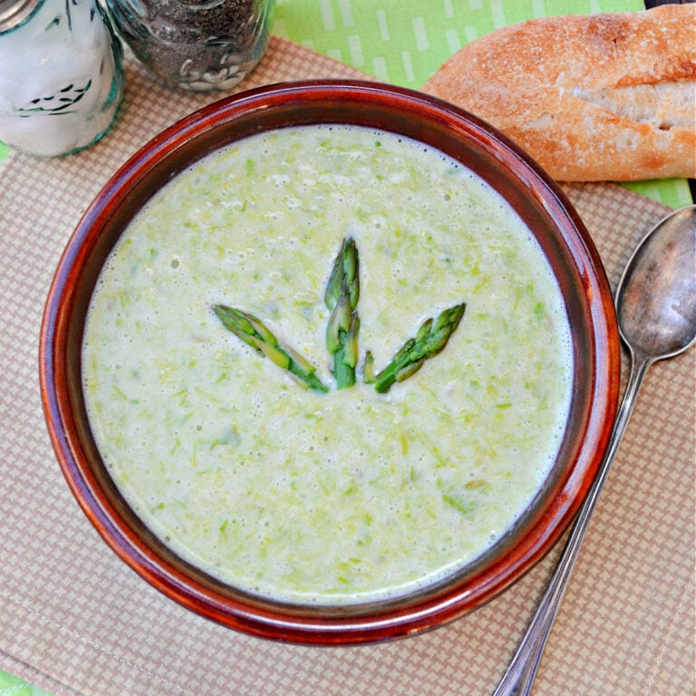 Cream of Asparagus Soup - The Rebel Chick