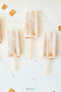 This Cinnamon Toast Crunch Popsicle Recipe is like a delicious frozen version of a bowl of that Cinnamon Toast Crunch cereal