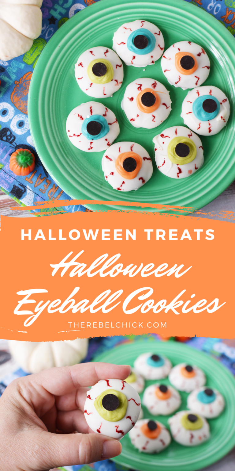 Halloween Eyeball Cookies Recipe The Rebel Chick