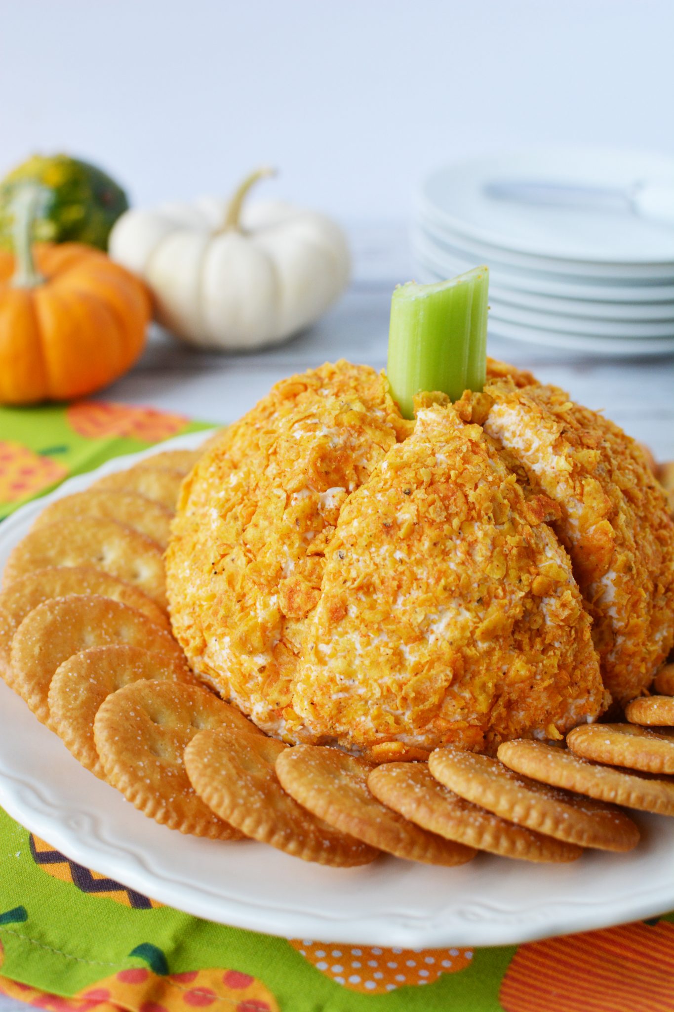 Pumpkin Cheese Ball Appetizer- The Rebel Chick