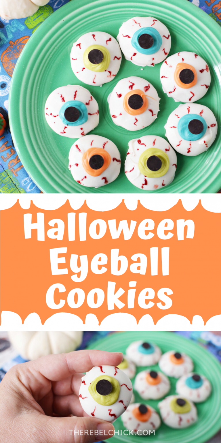Spooky Halloween Eyeball Cookies Recipe The Rebel Chick
