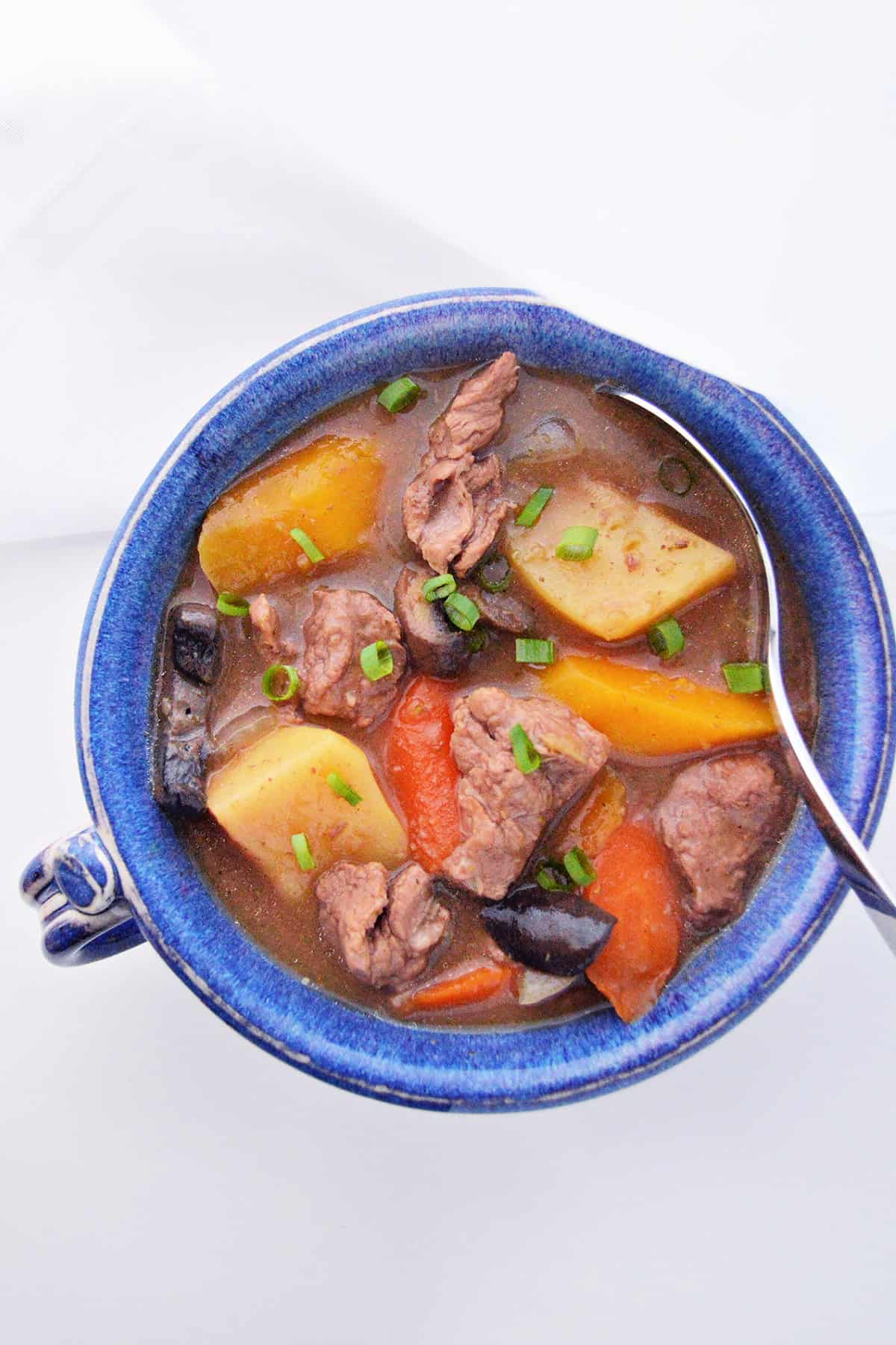 Slow Cooker Beef Vegetable Stewย Recipe