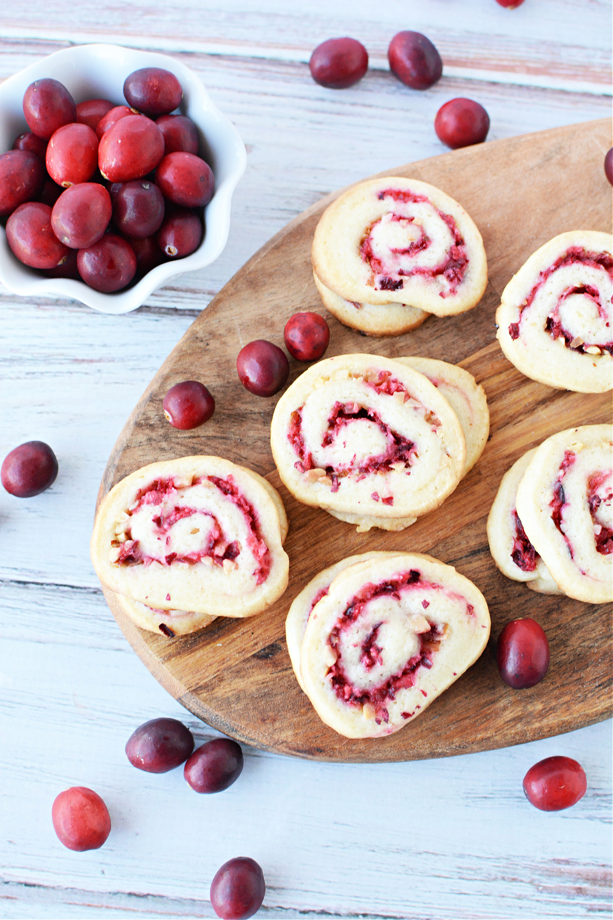 Cranberry Pinwheel Cookies