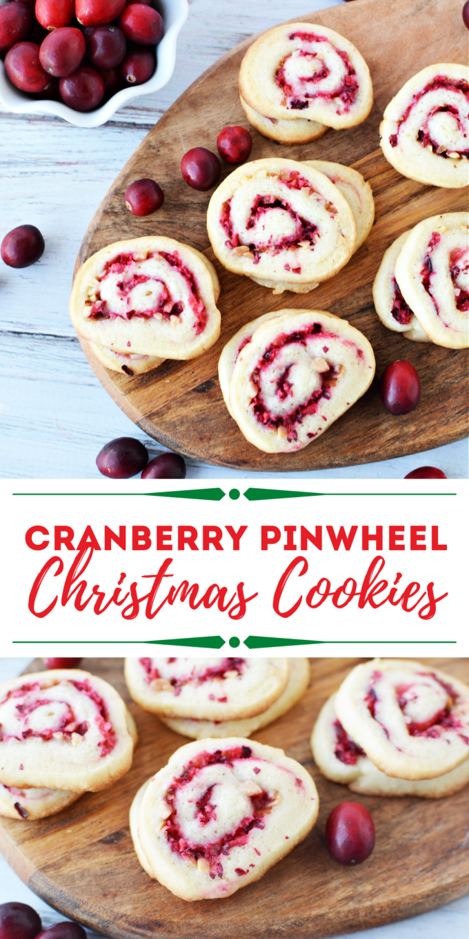 Cranberry Pinwheel Cookies Recipe for Christmas 
