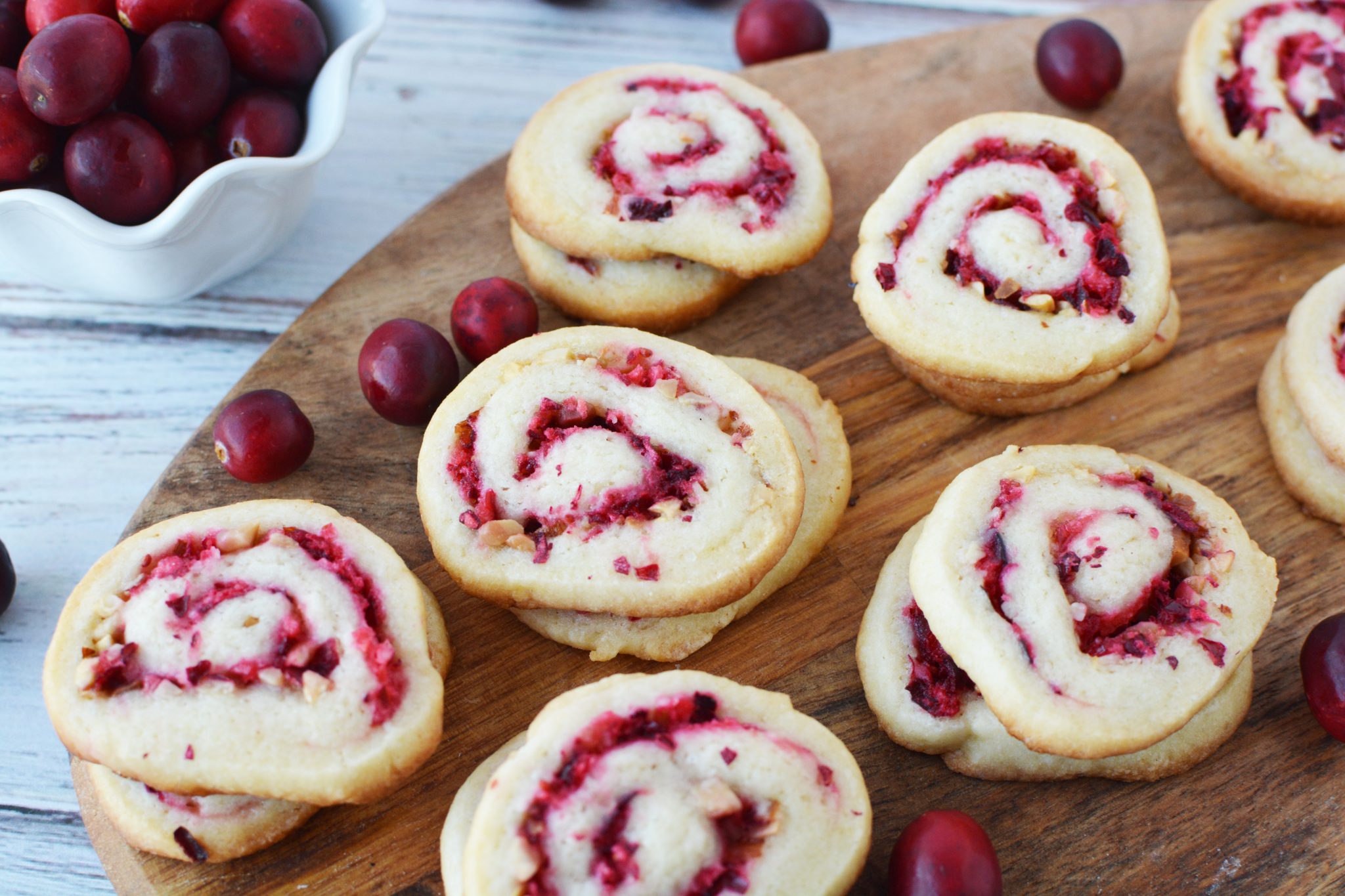 Cranberry Pinwheel Cookies Recipe for Christmas