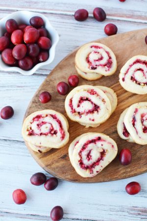 Cranberry Pinwheel Cookies Recipe for Christmas