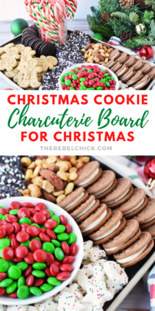 No Bake Christmas Cookie Charcuterie Board