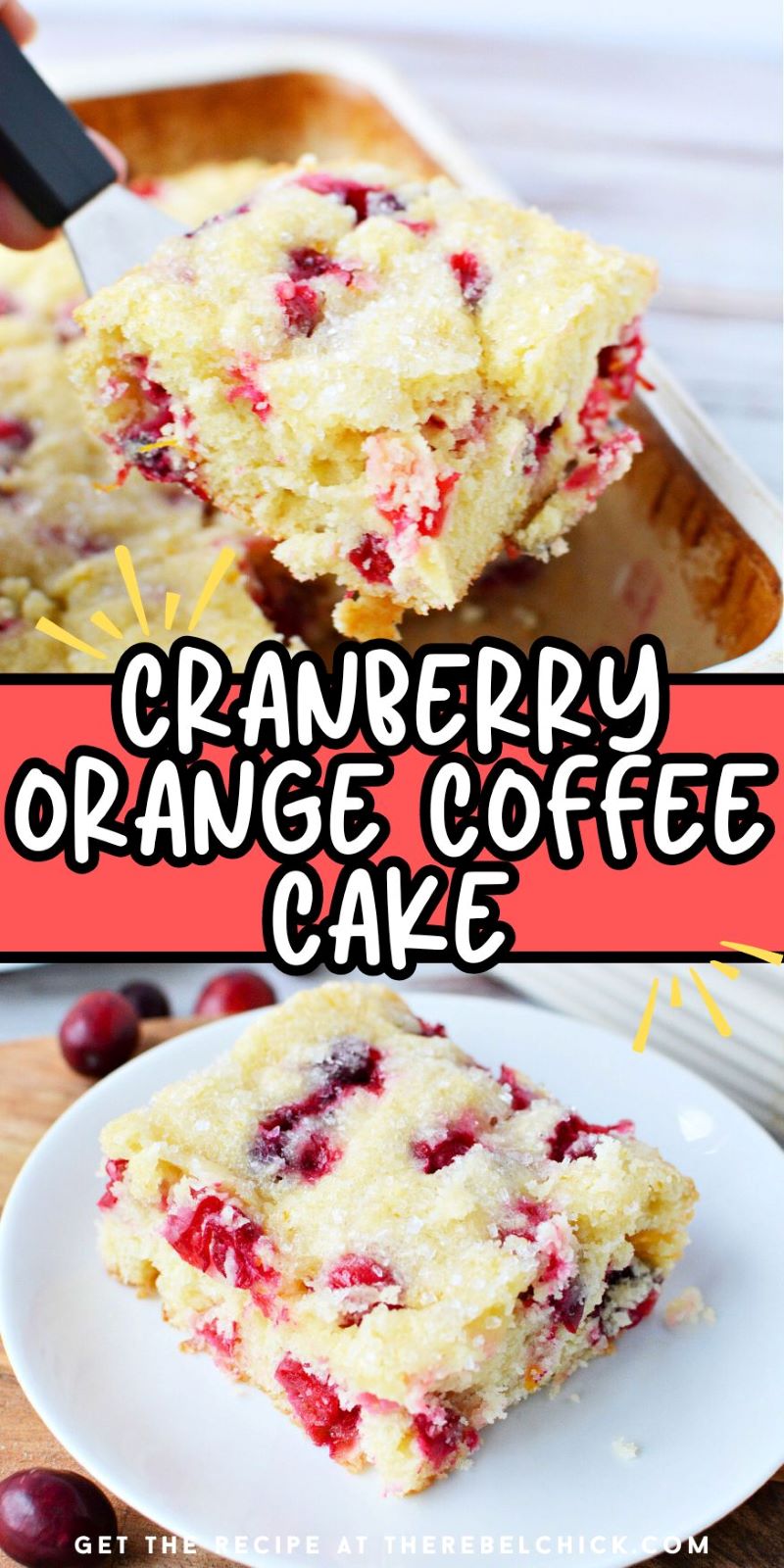 Cranberry Orange Coffee Cake Recipe for Christmas Dessert