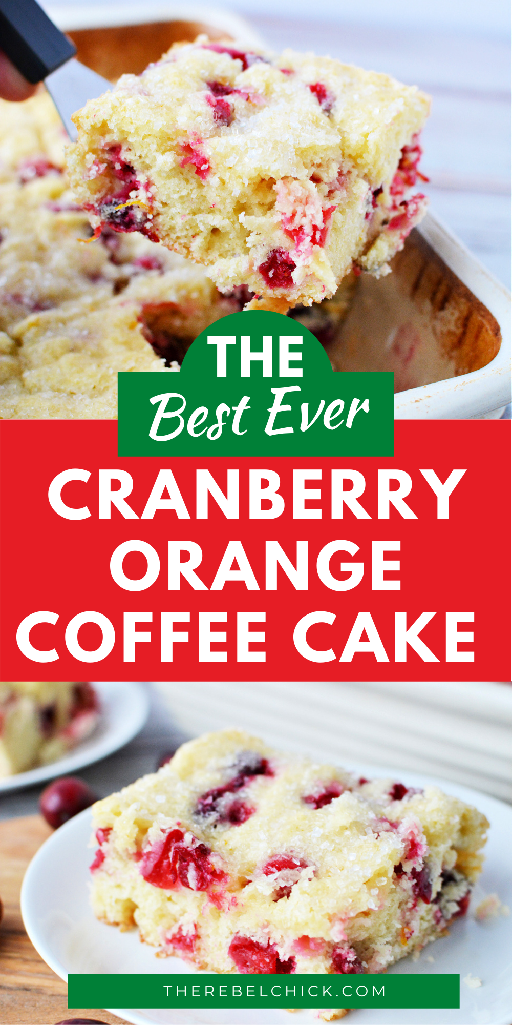 Cranberry Orange Coffee Cake Recipe for Christmas