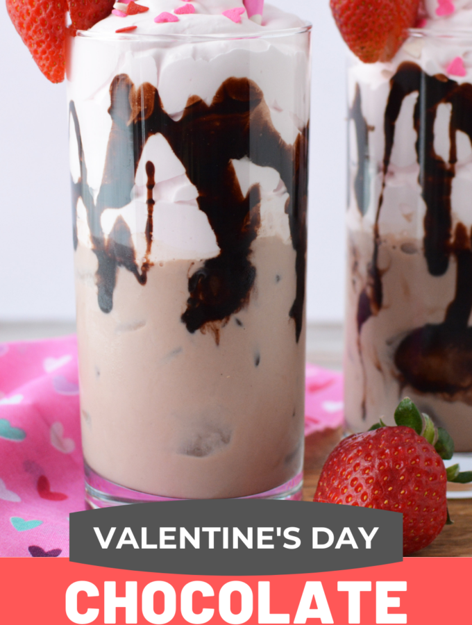 Chocolate Strawberry Dalgona Drink Recipe