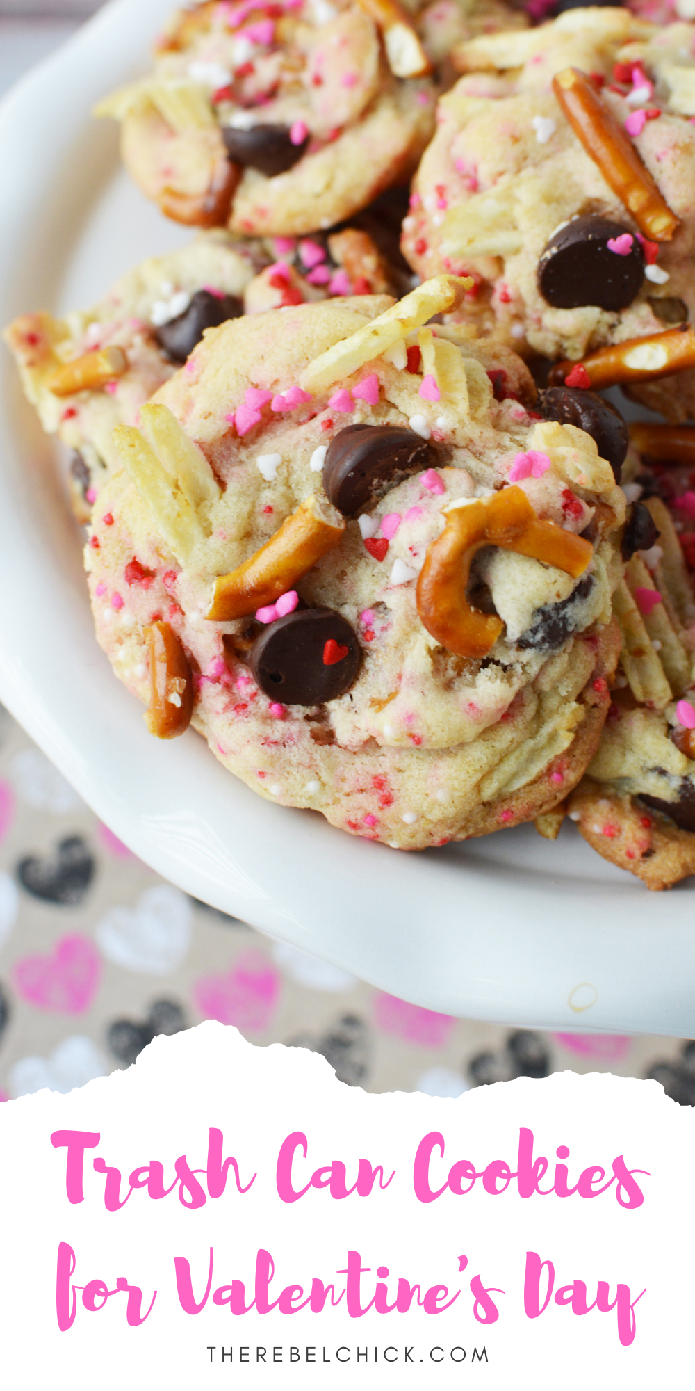 Cupid's Trash Can Cookies for Valentine's Day