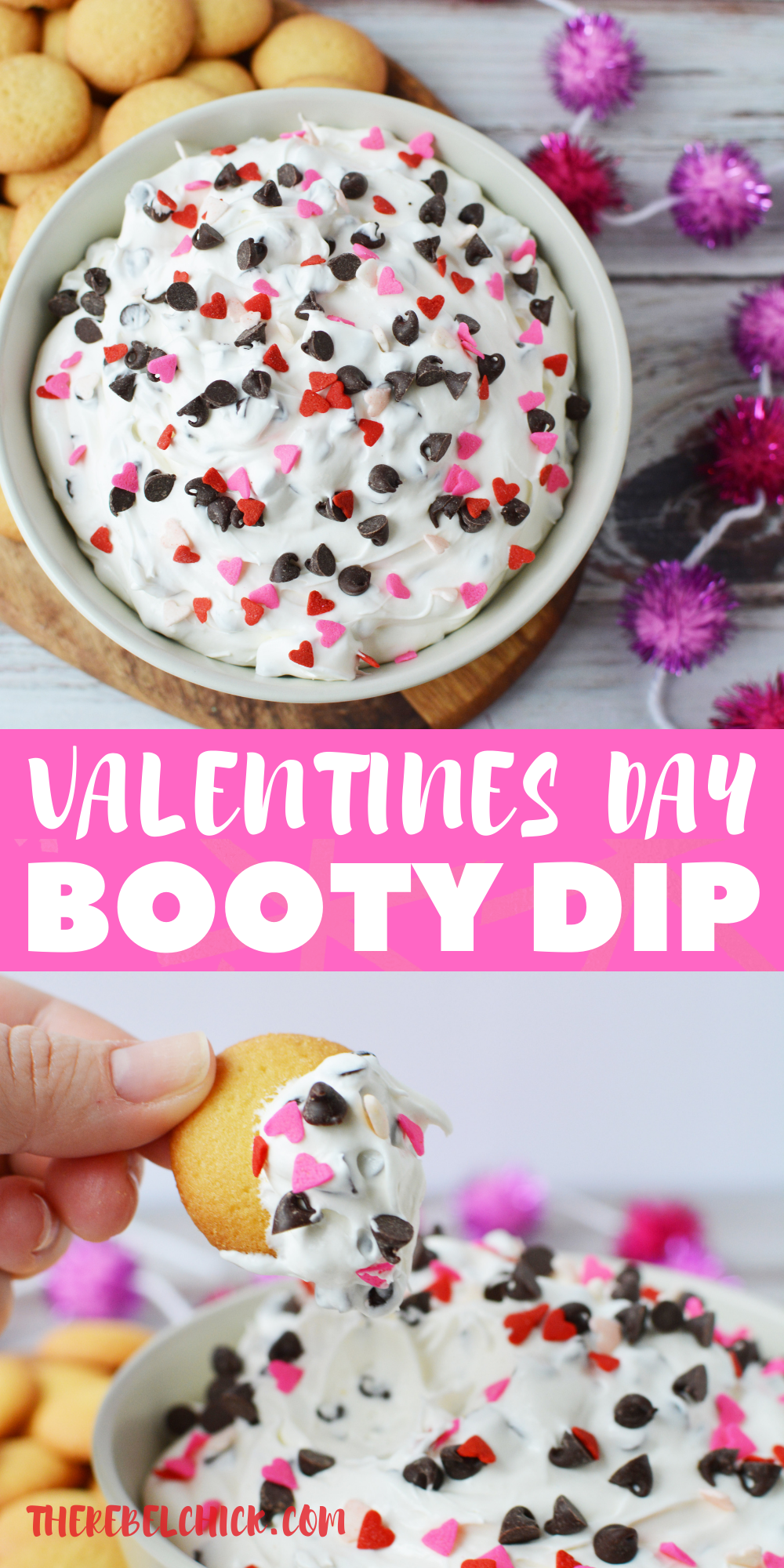 Valentine's Booty Dip Recipe for Valentine's Day Dessert