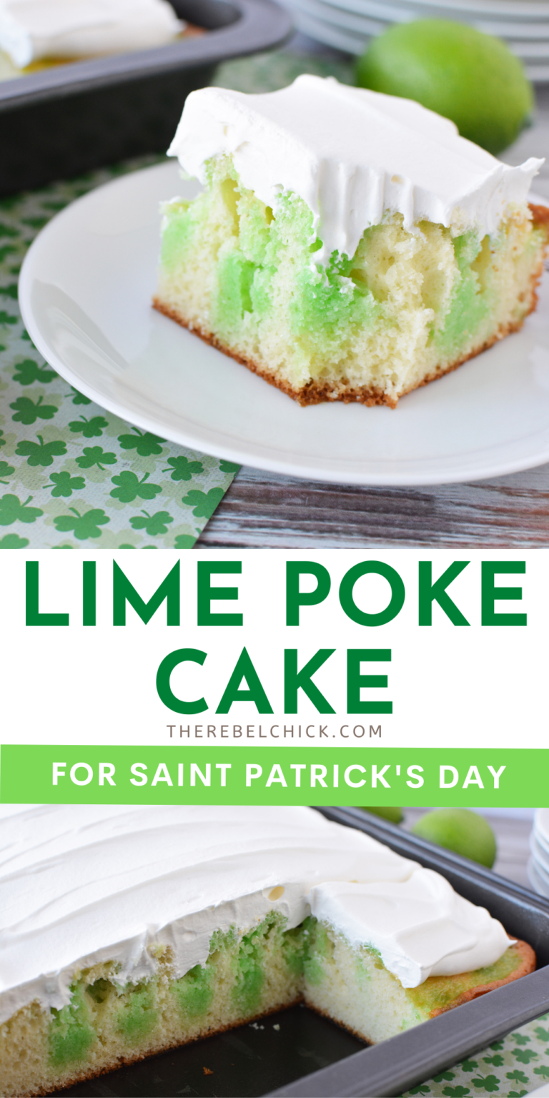 Lime Poke Cake Recipe for St Patrick's Day