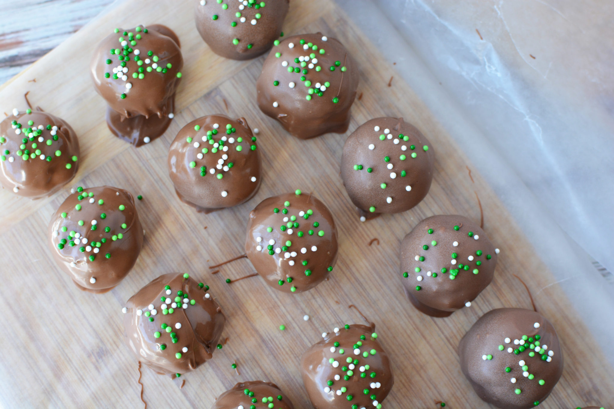 Bailey's Irish Cream Chocolate Truffles for St Patrick's Day