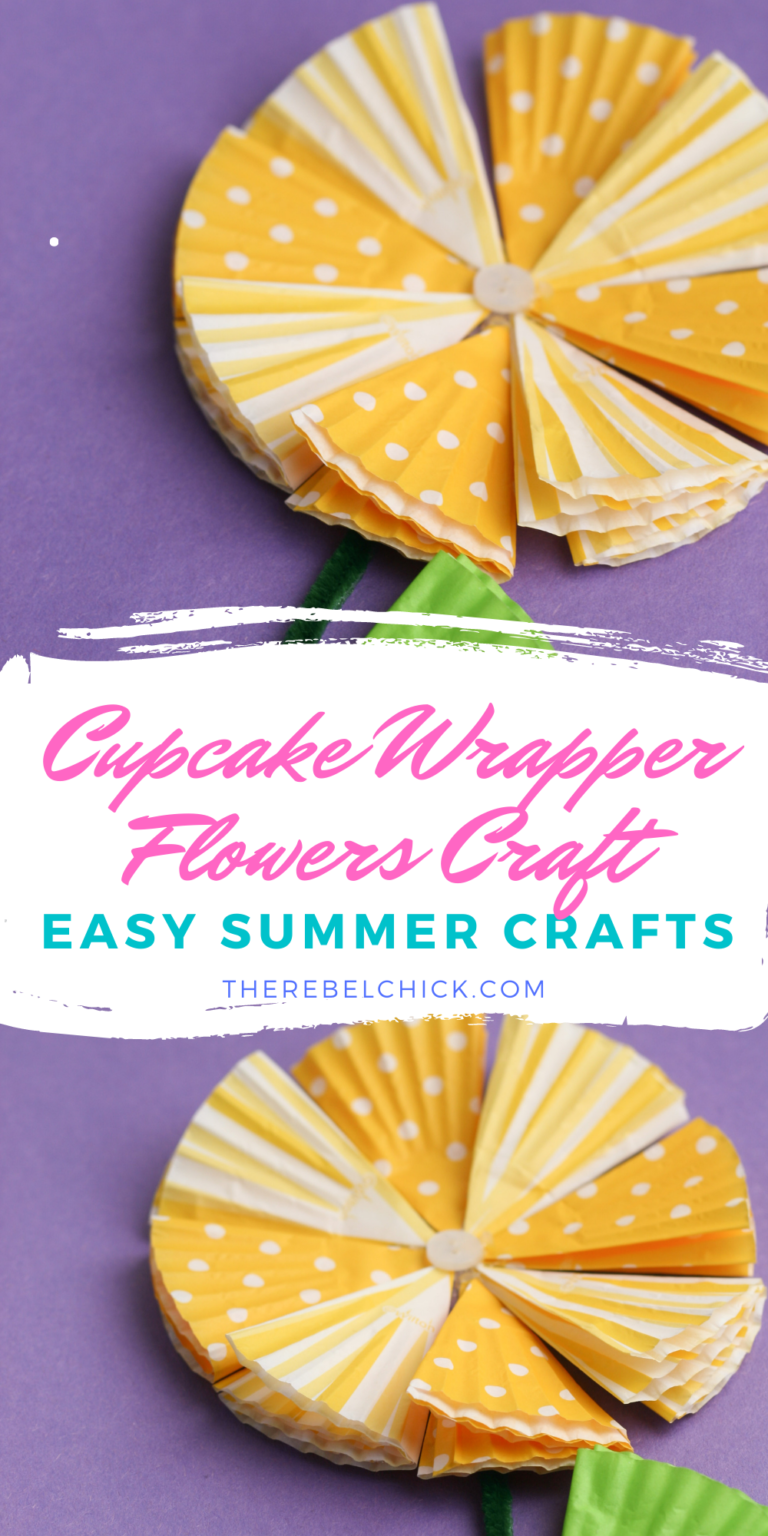 Easy To Make Summer Cupcake Wrapper Flowers Craft The Rebel Chick