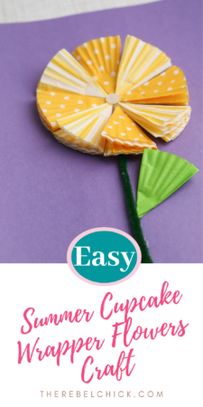 Easy to Make Summer Cupcake Wrapper Flowers Craft