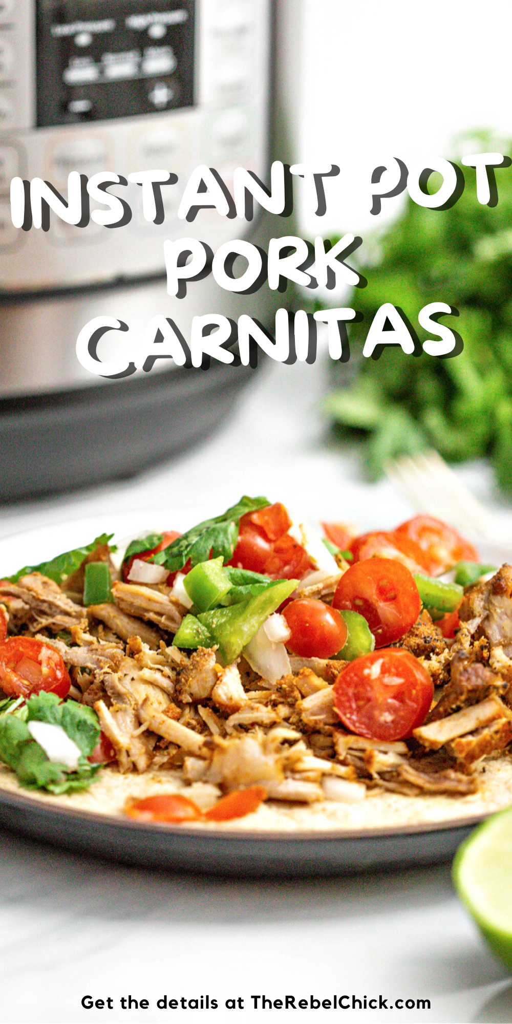 Pork Carnitas on flour tortillas