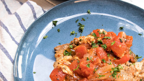 Instant pot pork discount chops with diced tomatoes