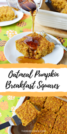 Oatmeal Pumpkin Breakfast Squares
