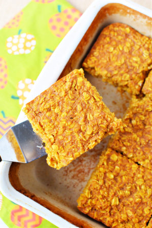 Oatmeal Pumpkin Cookie Squares Recipe