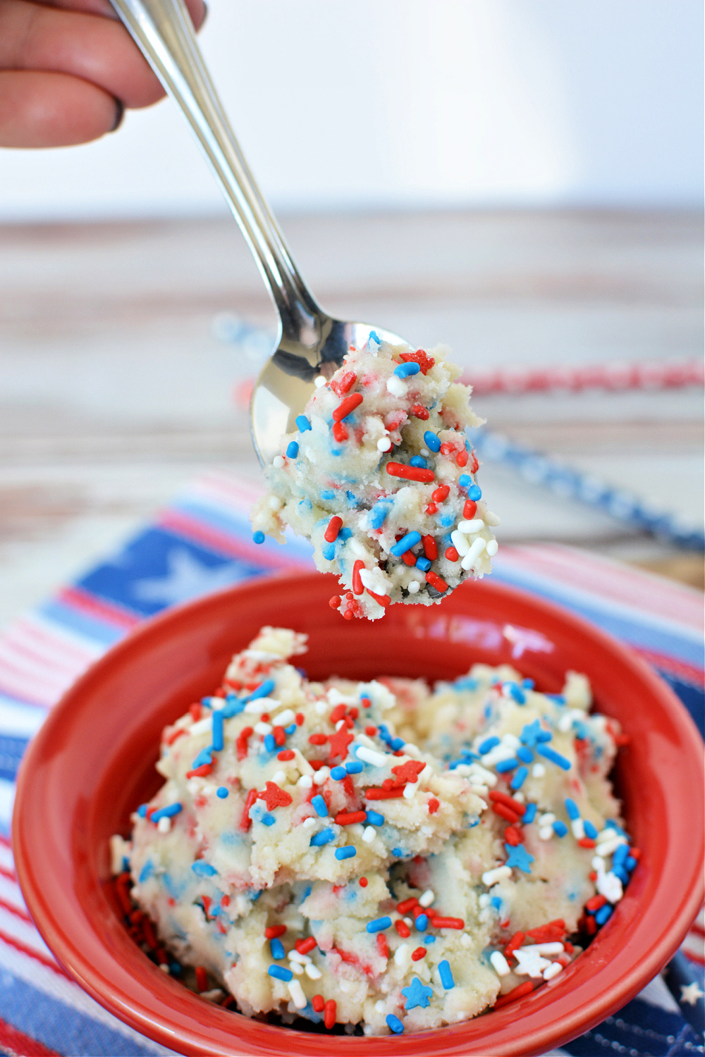 Patriotic Edible Cookie Dough Recipe - Goodie Godmother