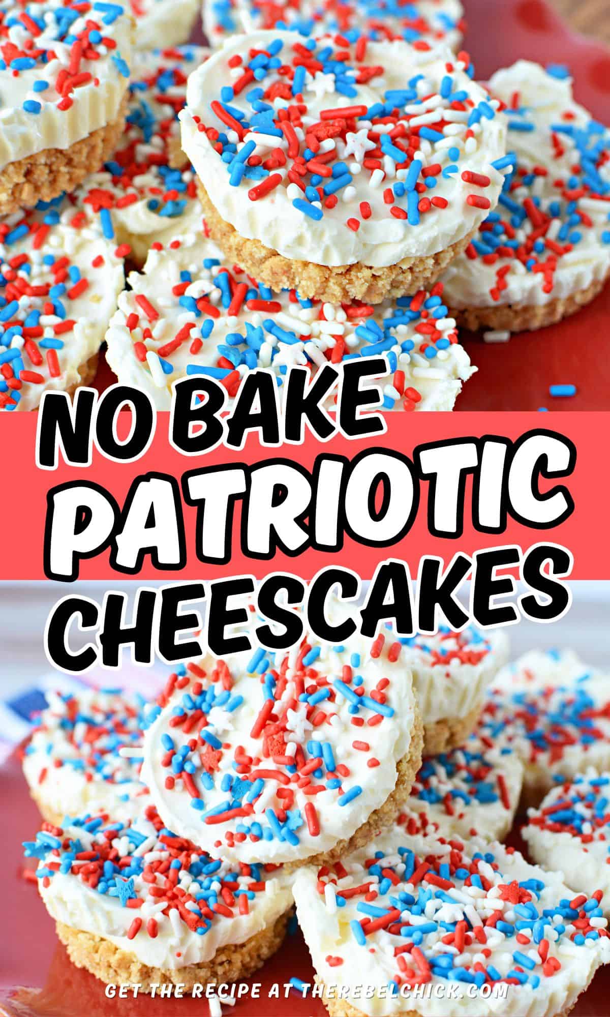 Patriotic Red White and Blue Cheesecakes Recipe