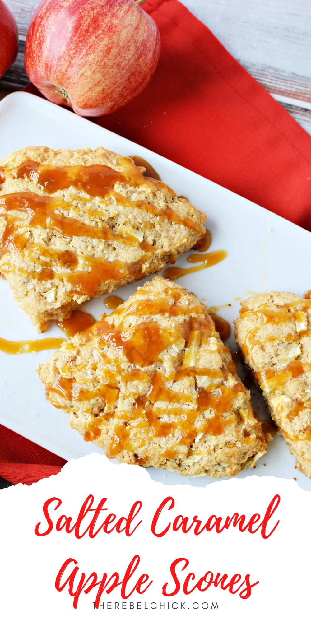 Salted Caramel Apple Scones Recipe for Breakfast and Brunch