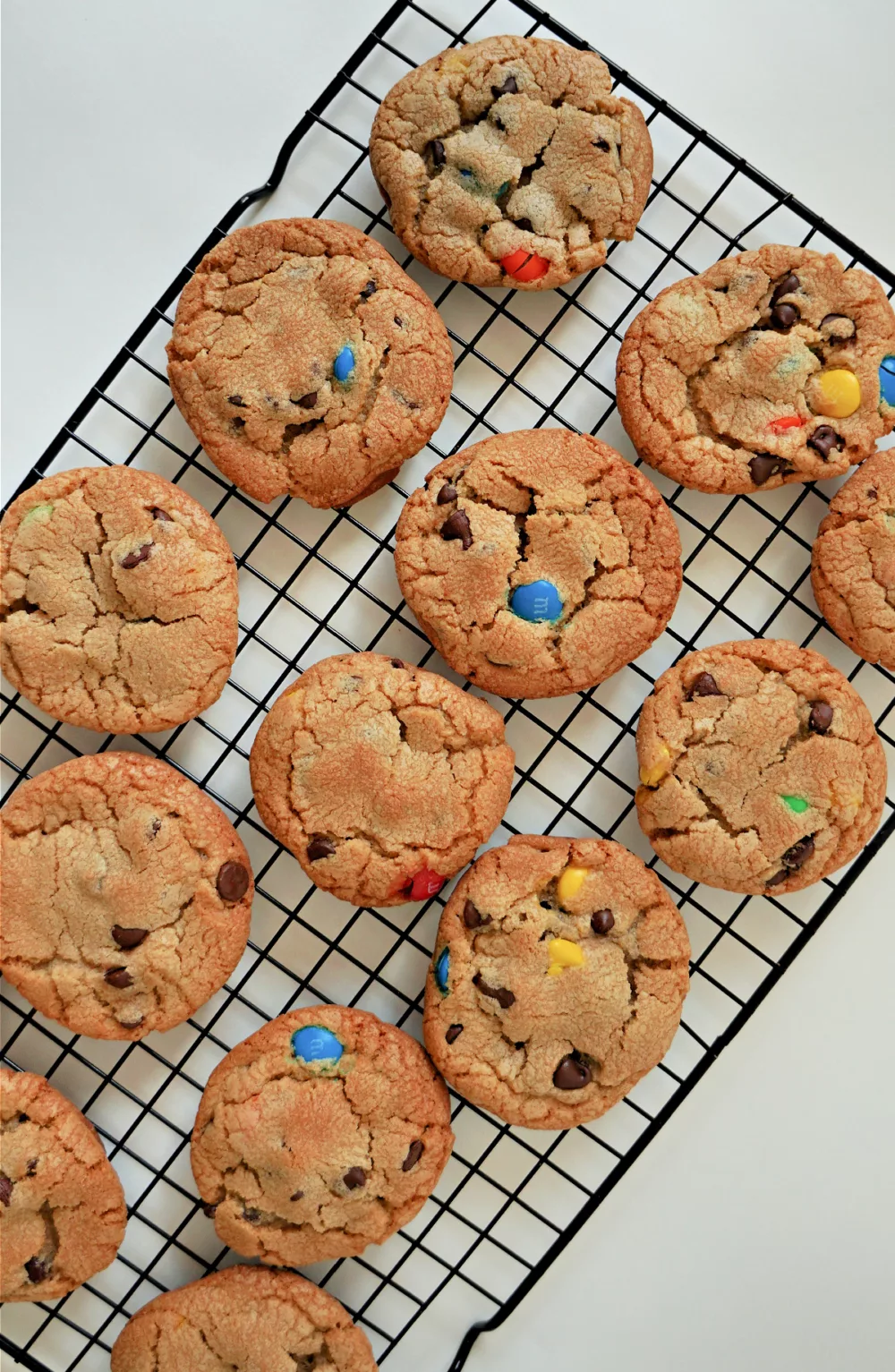 Crispy M&M Cookies - Gills Bakes and Cakes