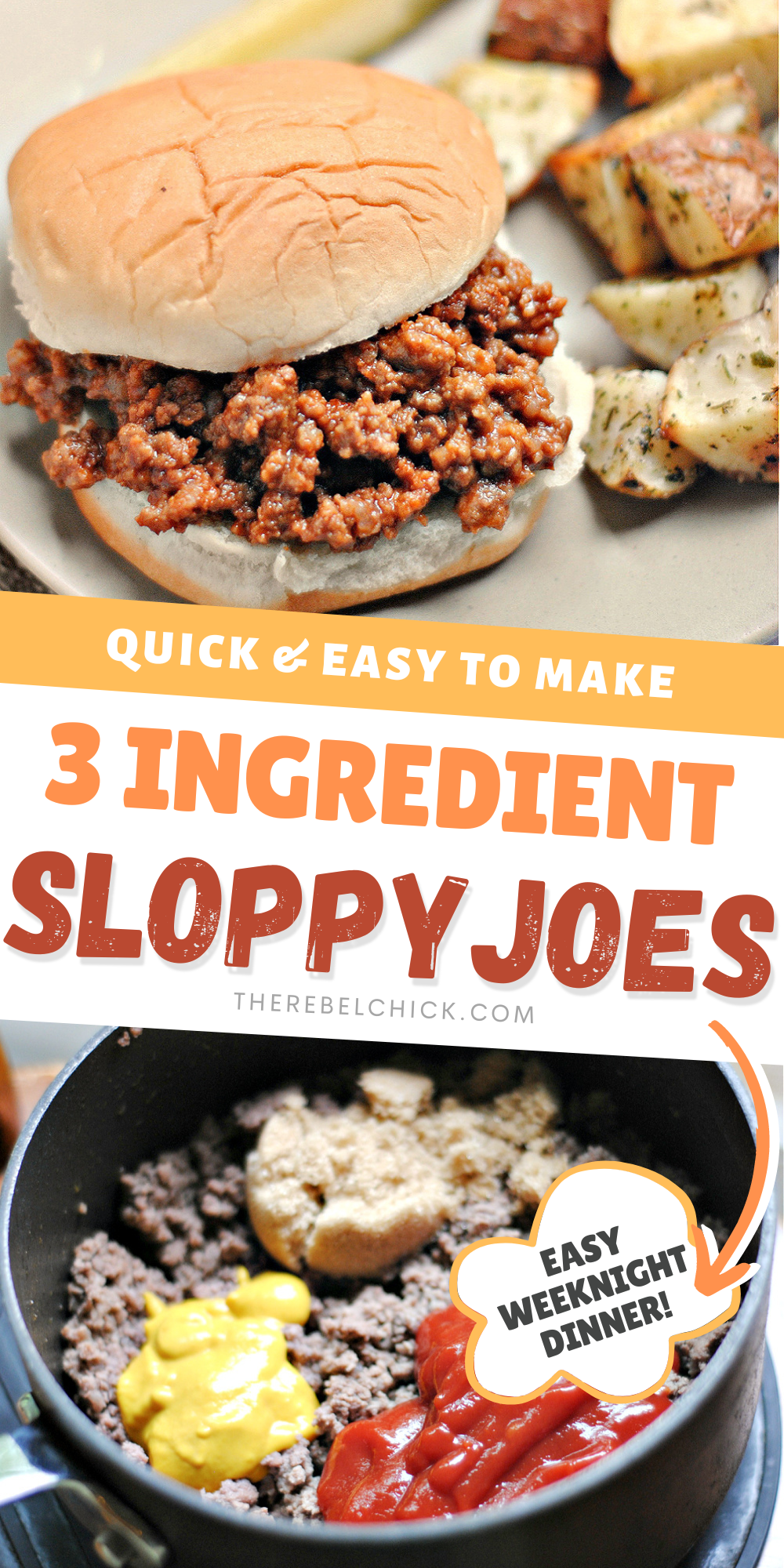 Easy to Make 3 Ingredient Sloppy Joes Recipe