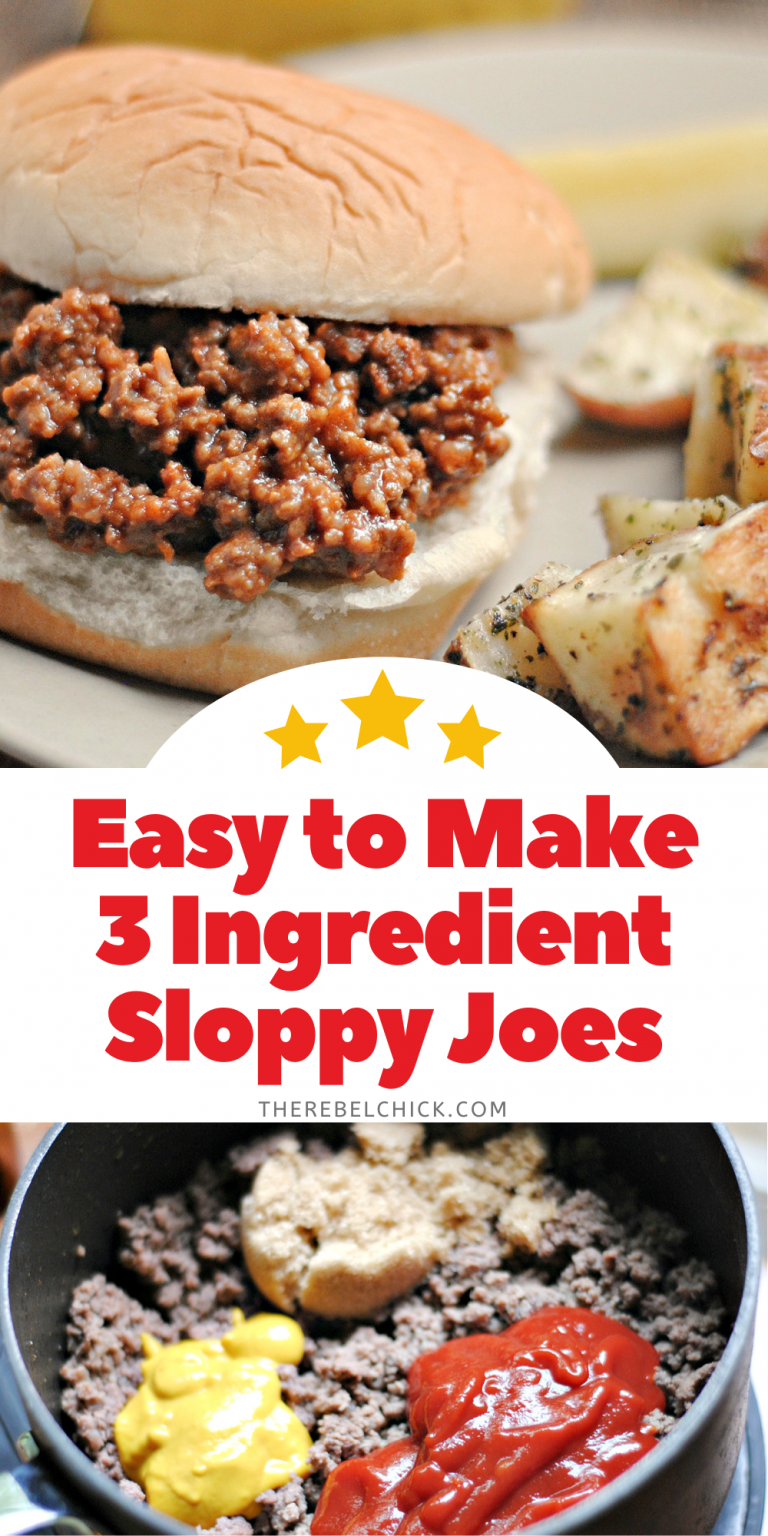 3 Ingredient Sloppy Joes The Rebel Chick