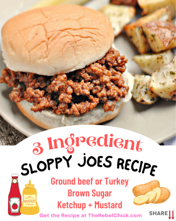 Easy Sloppy Joe Recipe 3 Ingredients