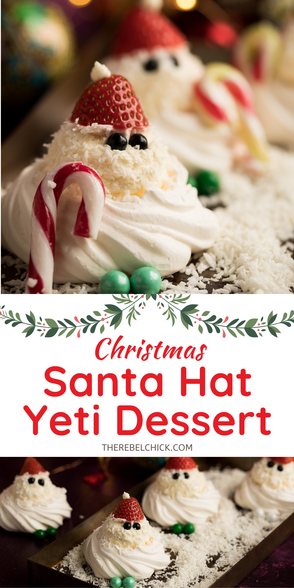 Santa Hat Yeti Dessert Recipe