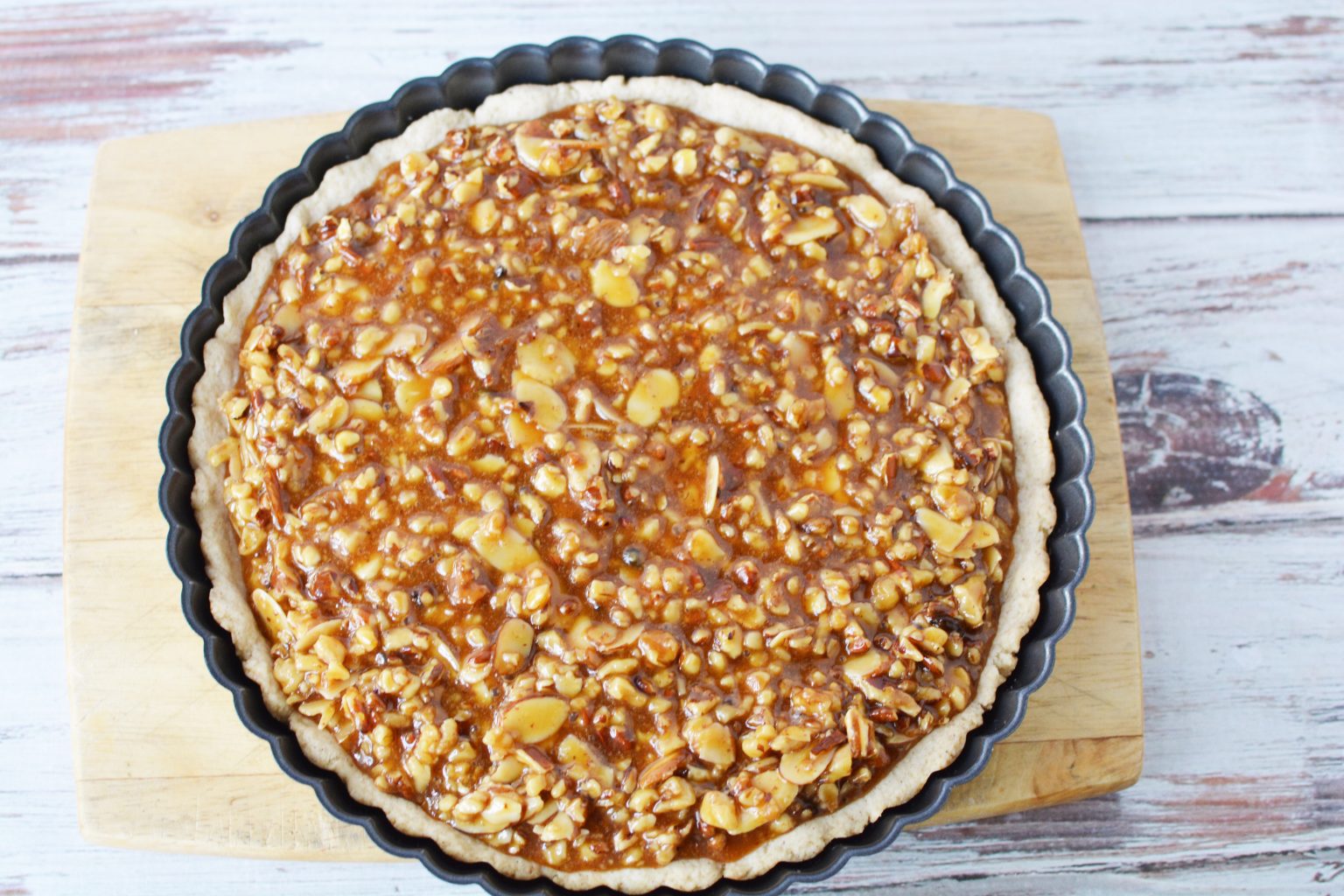 Caramel Nut Tart Recipe The Rebel Chick